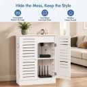 WiFi Router Storage Cabinet, Router Organizer with Adjustable Shelf, Large