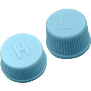 3 x 2 Pcs Blue Replacement High and Low Pressure Valve Caps -Leakproof R134a AC System Charging Port Caps or Car Air Conditioning- Auto Parts Easy to Use