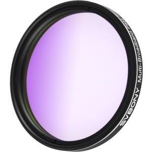 SVBONY SV260 Telescope Filter, 2'' Multi-bandpass Star Field Filter, 90% Light Transmittance, Cut-Off Depth OD4, Telescope Accessory for Reflection Nebula Galaxy Suburb Astrophotography