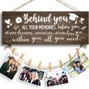 GEMTEND 2026 Graduation Gift for Her Him, Behind You, All Your Memories-Congratulations Inspirational High School College Graduation Picture Frame for Her Best Friend Women, Going Away Gifts