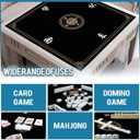 Mahjong Mat, Non-Slip Noise Reducing Game Mat, 31.5 Inch Mahjong Table Mat,Mahjong Mat with Cloth Bag and Carton Storage,Suitable for Mahjong, Dominoes, Solitaire and Other Games. (Black)