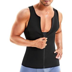 Wonderience Men Shapewear Slimming Body Shaper Compression Shirt Tank top with Zipper Underwear For tummy control