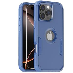 pdxox for iPhone 14 Heavy Duty Protection Case, 3-Layers Anti-Slip Full Body Protective Drop Protection Shockproof