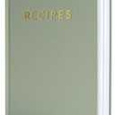 ZICOTO Aesthetic Blank Recipe Book with Waterproof Cover - The Perfect Recipe Notebook To Write In Your Own Recipes - Beautiful Blank Cookbook to Organize Your Recipes (sage green)