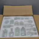 Der Rose Glass Bud Vases Set of 32 Small Clear Flower Vases for Rustic Wedding Centerpieces Table Decorations and Home Office Decor(Clear)