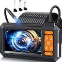 Endoscope Camera with Light, 1920P HD Borescope Inspection Camera with 4.3" IPS Screen, AukonVee IP67 Waterproof with 8 LEDs & 16.5ft Semi-Rigid Snake Camera for Automotive Pipe Tools Gadgets for Men