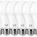 LE 100W Equivalent LED Light Bulbs, 14W 1500 Lumens Daylight White 5000K Non-Dimmable, A19 E26 Standard Base, 10000 Hour Lifetime, Pack of 6