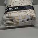 5x7 Area Rug for Living Room, Washable Non-Slip Large Area Rug, Indoor Floor Carpet Low Pile Soft Boho Farmhouse Rug for Bedroom Dining Room (Brown/Cream,5'x7')