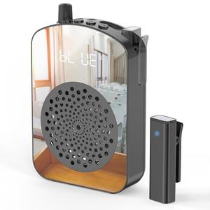 PRUNUS A10 Voice Amplifier Wireless with Lavalier Microphone Charging &Storage,Portable Voice Amplifier with Laple Mic Speaker,Mini Voice Amplifier for Classroom,Speech,Training Outdoor-Black