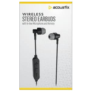 Acoustix Premium Sound Wired Stereo Earbuds with USB-C Connector - Gray / Black
