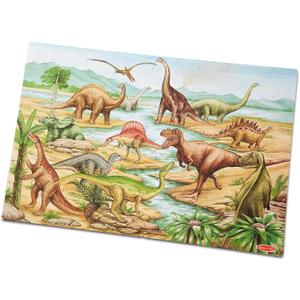 Melissa & Doug Dinosaurs Floor Puzzle - 48 Pieces (2 Feet x 3 Feet Assembled) - FSC Certified