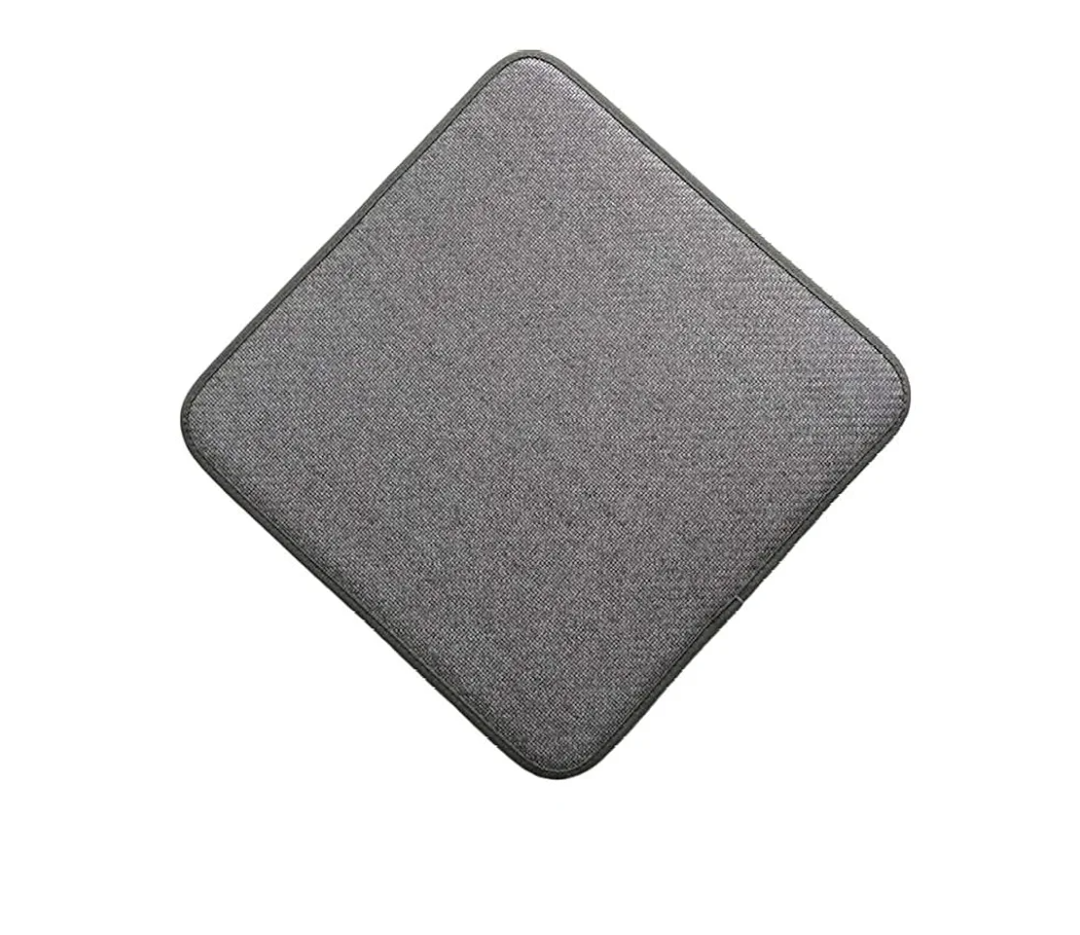 Chair Cushions Indoor Square Seat Cushions for Stools Bar Stool Cushions Cover Tatami Cushion Pillow Kitchen, Home, Office Chair Pads (20x18 Inches, Grey) Pack of 2