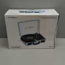 Victrola Journey Bluetooth Portable Suitcase Record Player  with Built-in Speakers, 3 Speed Vinyl Record Player, RCA Out, Headphone Jack (Turquoise)