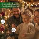 2 x Expecting Baby Ornaments Gifts for Expecting Parents, and Then There were 4 Ceramic Christmas Ornaments for Christmas Tree (Pitch Black)