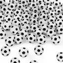 Deekin 200 Pieces Baseball Bouncy Balls Bulk 0.98'' Mini Rubber Bouncing Balls Sports Party Favors for Kids Fillers (Soccer)