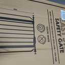 Regalo Safety 29-38.5" Baby Gate for Doorways & Bottom of Stairs, Pressure Mounted Baby Gate with Door for Babies, Toddlers & Pets, Tested & Safe for 30 Years, American Designed, American Owned, White