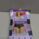 Hanes women's Hi-Cut Panties Pack, Lightweight Cotton Hi-Cuts, 6-Pack (8/XL)