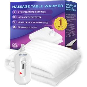 Massage Table Warmer Heating Pad Blanket w/ 3 Temperature Settings - (70.8” x 29.5”) Electric Heated Blanket, Spa Beauty Massage Therapy