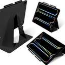 MOFT Folio Case for iPad Pro 11-inch (M4) 2024 - Silm Stand Protective Case with Detachable Pencil Holder, Multi-Angle Viewing, MOVAS Leather Cover, Auto Sleep/Wake, Jet Black