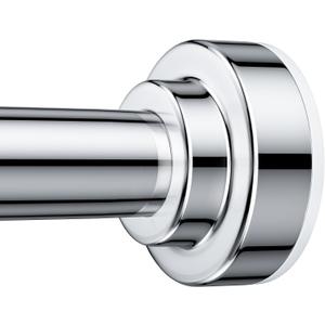 TEECK Shower Curtain Rod, 27-76 inch Adjustable Spring Tension Curtain Rod, Never Rust Anti-Slip Shower Curtain Rod for Bathroom, No Drilling, Never Collapse, Easy to Use, Silver