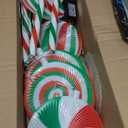 6 in 1 Lollipop Christmas Pathway Lights Outdoor, 29 Inch Peppermint Pathway Markers Lights, Lighted Candy Cane with 5 Modes and Music for Xmas Holiday Patio Yard Garden(Red, White, Green)