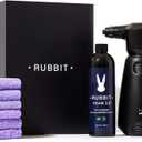 Electric Plus Kit, Waterless Car Wash Kit, Rechargeable Electric Sprayer, Foam 2.0 Solution, 6 Reusable Microfiber Towels, & Air Freshener, Car Cleaning Supplies, 9 Piece Auto Cleaning Kit