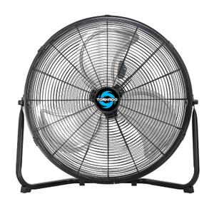 Tornado 20 Inch High Velocity Metal Floor Fan, 3-Speed Powerful Cooling for Industrial, Commercial, and Home Spaces, 120Tilt, 6.0 FT Cord - UL safety Listed, Black