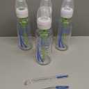 Dr. Brown's Anti-Colic Options+ Narrow Glass Baby Bottle with Level 1 Slow Flow Nipple, BPA-Free, 8 oz/250 mL, 0m+, 4-Pack 