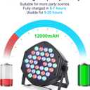 Wireless Rechargeable Par Can Lights 4 Pack Wireless Led Uplights Battery Powered Uplighting RGB 36W Stage Lighting for Events Dj Wedding Party Litake
