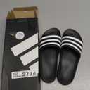 adidas Unisex Adult Adilette Aqua Slide Sandal (11 Women/10 Men, Core Black/White/Core Black)