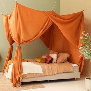 Caramel Bed Canopy for Queen and King-Sized Beds | Bedroom Decoration for Teens or Adults | Rectangular Shape Insect Netting | Mosquito Net in Multiple Colors and Sizes