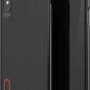 Gear4 Battersea Hardback Phone Case with Advanced Impact Protection [ Protected by D3O ], Glass Back Protection, Compatible with iPhone XS Max - Black