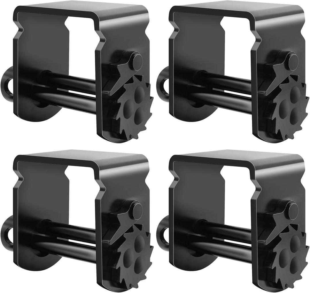 4 Pack Sliding Winch for Flatbed Trailer Compatible with 4 inch Flatbed Winch Straps 30 Ft, Flatbed Equipment Accessories for Tie Down System