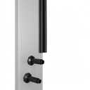Curtain Rod Black Adjustable Curtain Rod for Windows, Black Extra Long Window Treatment Rods, Modern Design, Easy Installation