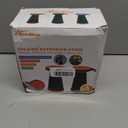 2PCS Upgraded Collapsible Stool Thickened Set, Portable Stool Folding Stools, Foldable Chair for Camping Fishing Hiking BBQ and Outdoor Activities - Max 400lbsRed