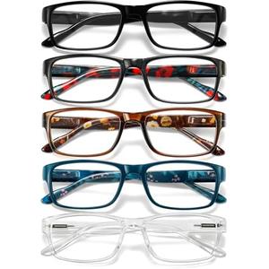 Gaoye Professional Reading Glasses for All Day - Computer Readers with Blue Light Protection - Value Pack(+2.0)