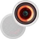 Herdio 6.5 Inch Bluetooth Ceiling Speakers, 300 Watts Flush Mount 2-Way Universal Home Speakers,1 Pair