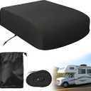 RV Air Conditioner Cover, Heavy Duty 600D Waterproof Oxford Cloth Cover | 43" L x 31" W x 15" H Cover for Camper Travel Trailer AC Roof, Dometic Brisk, ASA, VEVOR, Outside RV A/C Protective Supplies