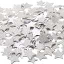 PATIKIL Foam Stickers, 300Pcs EVA Self Adhesive Glitters Foam Shape Sticker Craft Supplies for Scrapbook Card DIY Making Home Decor, Silver Star Style