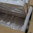 Kmiectse Clear Storage Bins with Lids - 4 Tier Plastic Bins with Wheels, Stackable Storage Bin, Closet Organizers Box for Bedroom, Living Room, 23 QT Folding Box with Magnetic door (White)