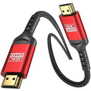 ALLEASA 8K Ultra 48Gbps High Speed 12 FT HDMI Cable, 12 Foot -4K@120Hz 8K@120Hz, eARC, HDR10, DTS:X, HDCP 2.2 & 2.3, Compatible with PS4/5,Blu-ray, Monitor,PC and More