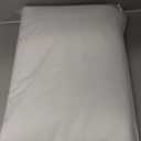 Obstal 2 Pack Table Clothes for 6 Foot Rectangle Tables - Water Resistant Washable Fabric Polyester Rectangle Table Cover Protector for Wedding, Banquet and Trade Shows, 72L x 30W x 30H Inches, White