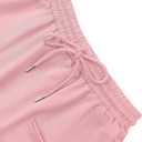 SOFIA'S CHOICE Skirts for Women High Waist Drawstring Sweat Skirt with Pockets Pink Medium (Pink, M)