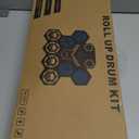 Electric Drum Set, 9 Drums Portable Practice Pad, Electronic Drum Kit with Built in Speakers, Drum Sticks, Headphone Out Jack, Christmas Birthday Gifts for Kids and Adults (Medium)