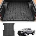 3W Truck Bed Mat for Toyota Tacoma 2024-2026, Heavy Duty Tacoma Accessories TPE Truck Bed Liner, All Weather Pickup Truck Bed Protection(Only Fit 5ft/5' Short Bed)