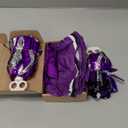 JenPen 3 Pcs Halloween Cheerleader Costume for Women Adult Cheerleader Outfit Set Cheerleading Uniform Dress for Party (Large, Purple)