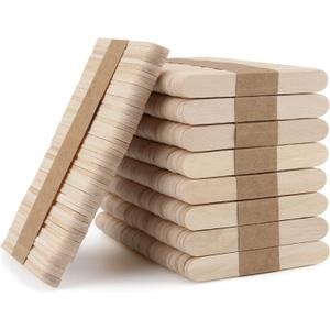 WISYOK 450PCS 2.5 inch Craft Sticks Sticks, Wood Popsicle Sticks, Craft Sticks for Home and School Crafts, Ideal for Arts and Handwork