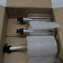 Glass Shampoo and Conditioner Dispenser - Large Glass Pump Bottle Dispenser - 32 Ounce (1 Liter) - Pack of 4, Clear