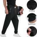 Spring Special Mens Active Sweatpant for Men with Letter Print Zipper Pocket and Drawstring Size XS-3XL (Gray, XS)