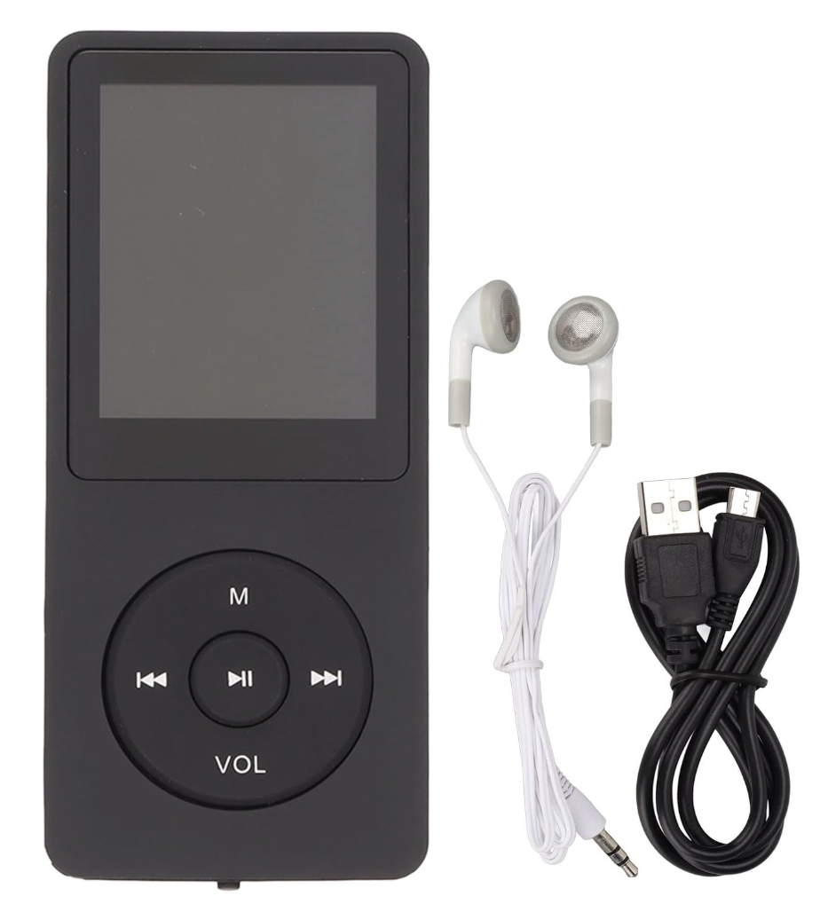 Digital MP3 Player,Portable Mini MP3 Music Player,1.8" Screen,Video, Pictures, Records, E Books, Games,Supports Up to 64GB Memory Card,for Sport Walking Running(black)
